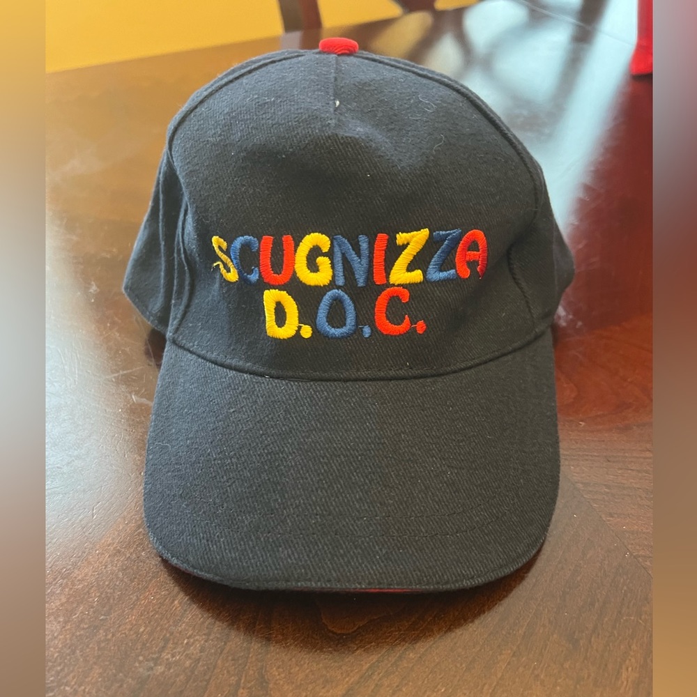 Napolimania Kid’s Italian Blue Cap with Scugnizza D.O.C. Embroidered on Front